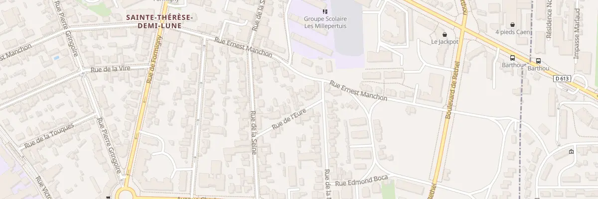 Plan du 11 Rue de l’Eure à Caen