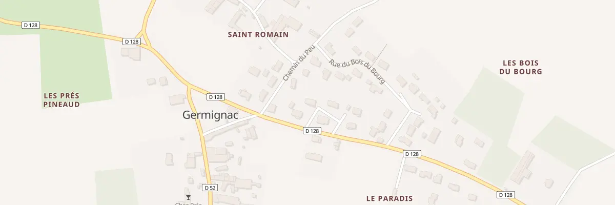Plan du 3 All des Thuyas à Germignac