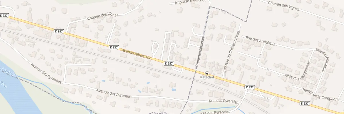 Plan du 35 Av Albert 1er à Bizanos