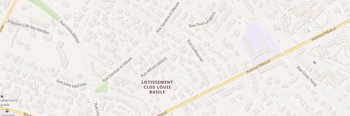 Plan du 5 Rue Alfred Leblanc à Pau