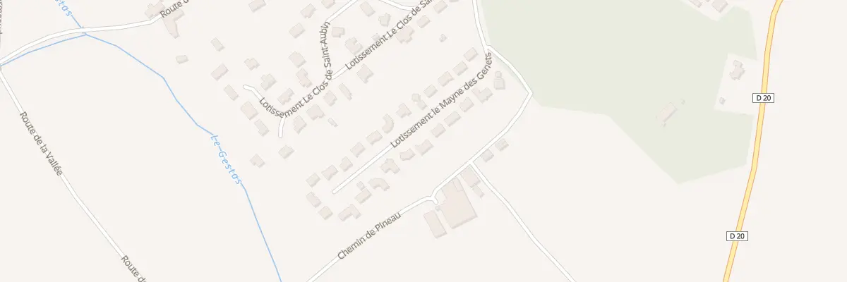 Plan du 20 Lot Le Mayne du Genet à Cursan