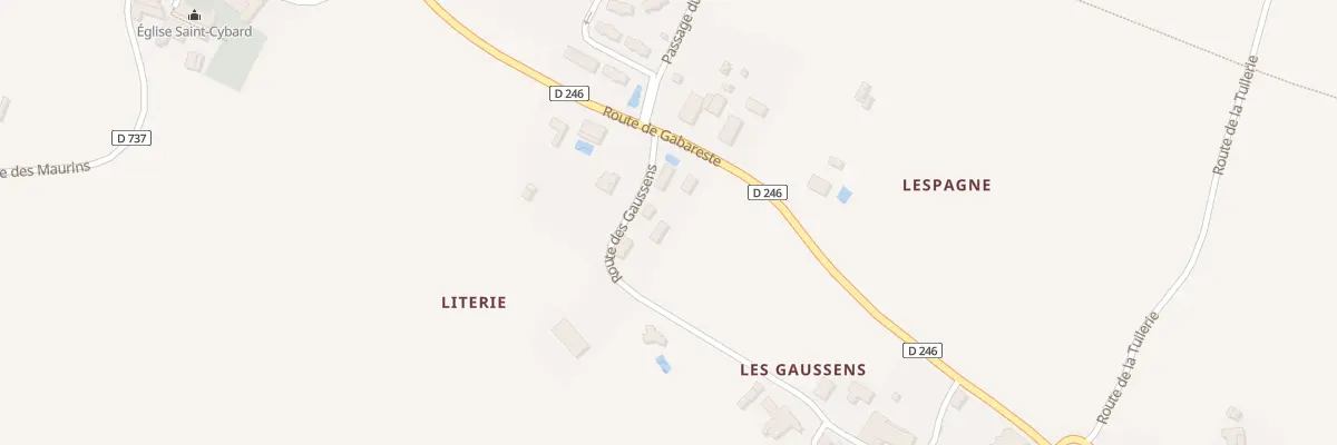 Plan du 146 Rte des Gaussens à Vérac