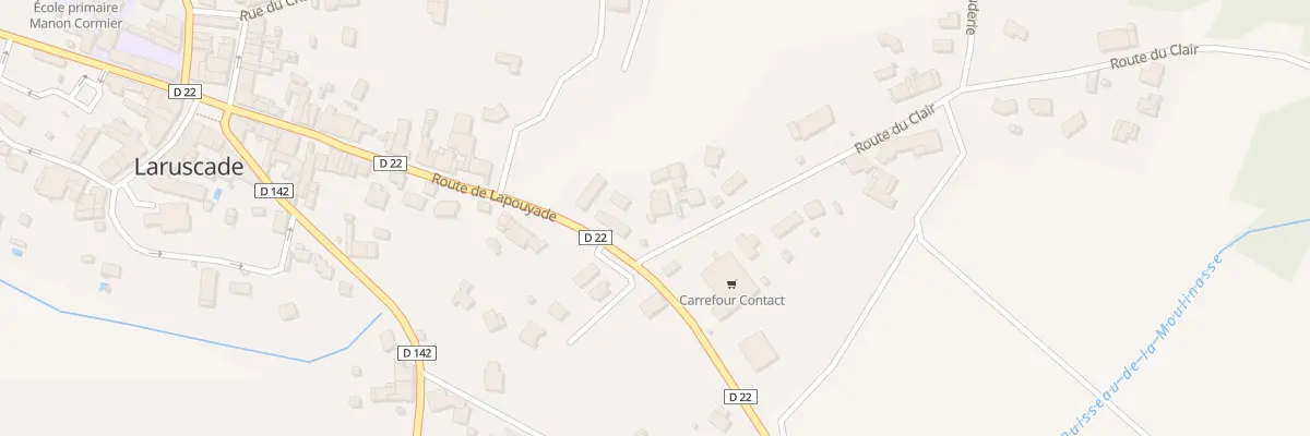 Plan du 25 Rte du Clair à Laruscade