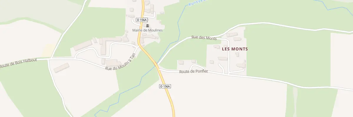 Plan du 7 Rte de Ponflet à Moulines