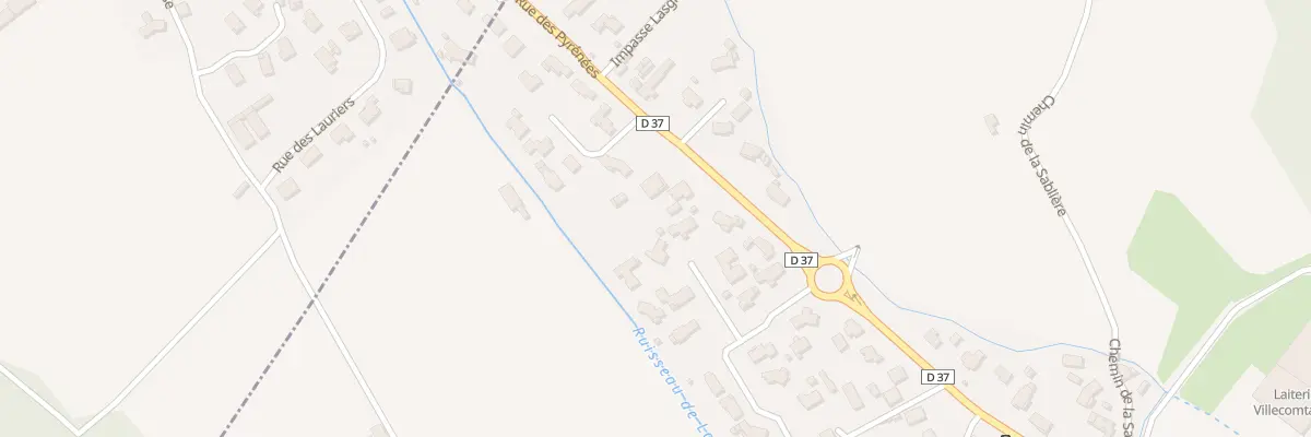 Plan du 9041 Rue des Pyrénées à Rontignon