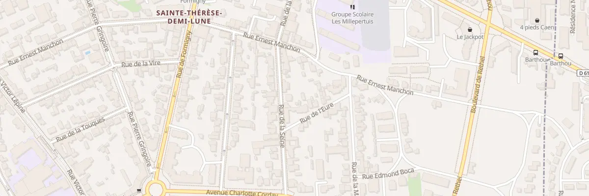 Plan du 27 Rue de la Seine à Caen