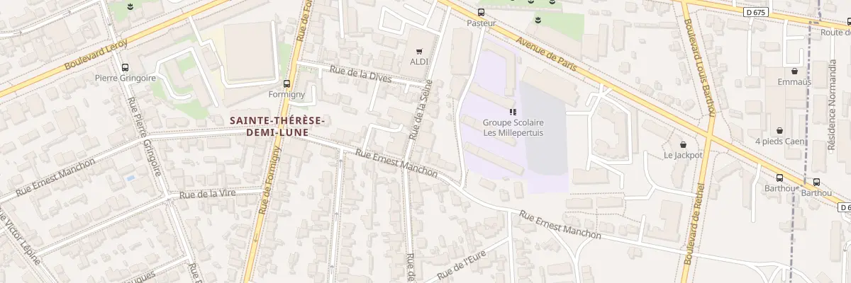 Plan du 15 Rue de la Seine à Caen