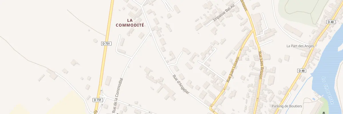 Plan du 80 Rue d’Angelier à Cognac