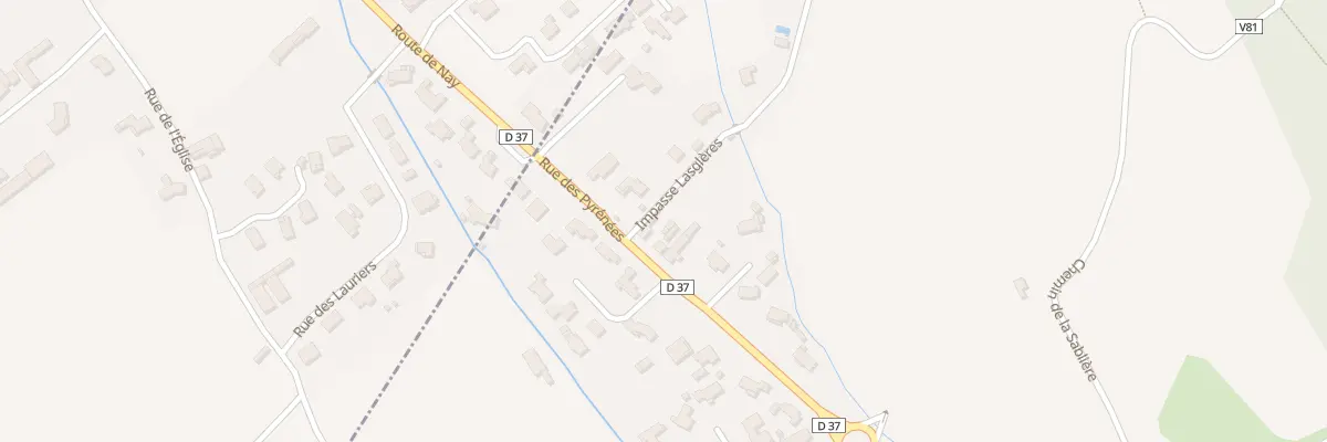 Plan du 9096 Rue des Pyrénées à Rontignon