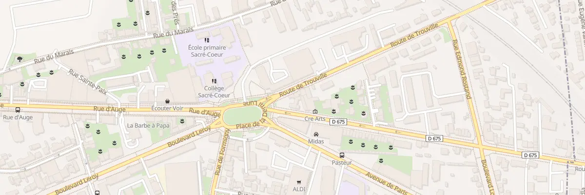 Plan du 4 Rte de Trouville à Caen