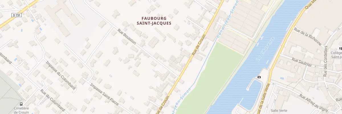 Plan du 140 Rue de Crouin à Cognac