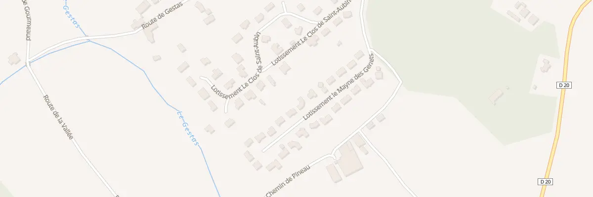 Plan du 7 Lot Le Mayne du Genet à Cursan