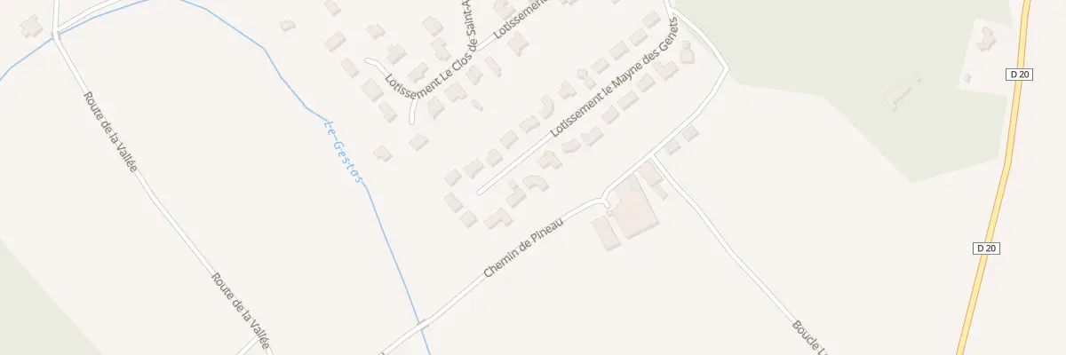 Plan du 17 Lot Le Mayne du Genet à Cursan