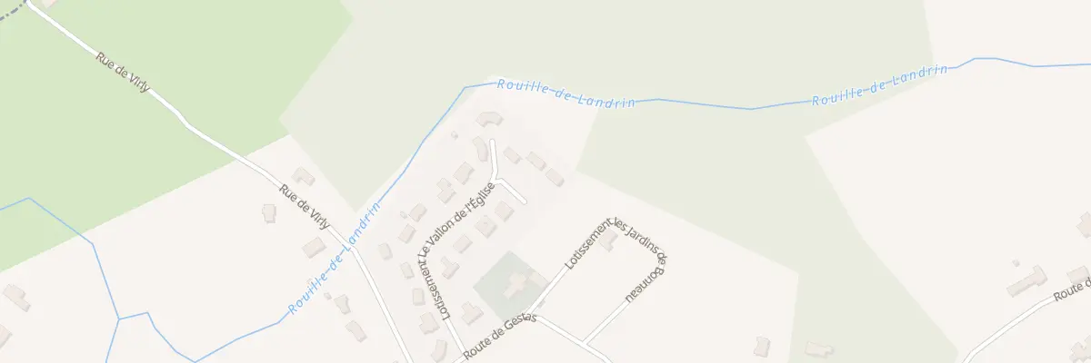 Plan du 14 Lot Le Vallon de l’Eglise à Cursan