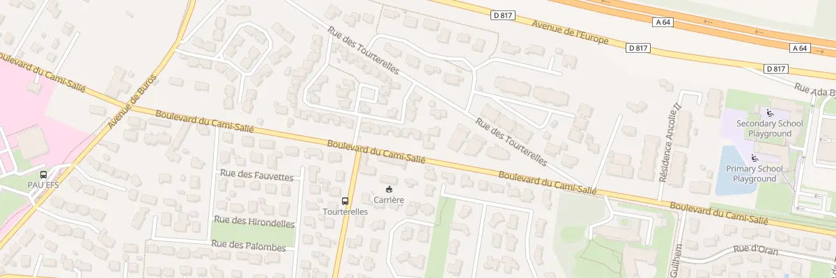 Plan du 7 Rue Jean Casabonne à Pau