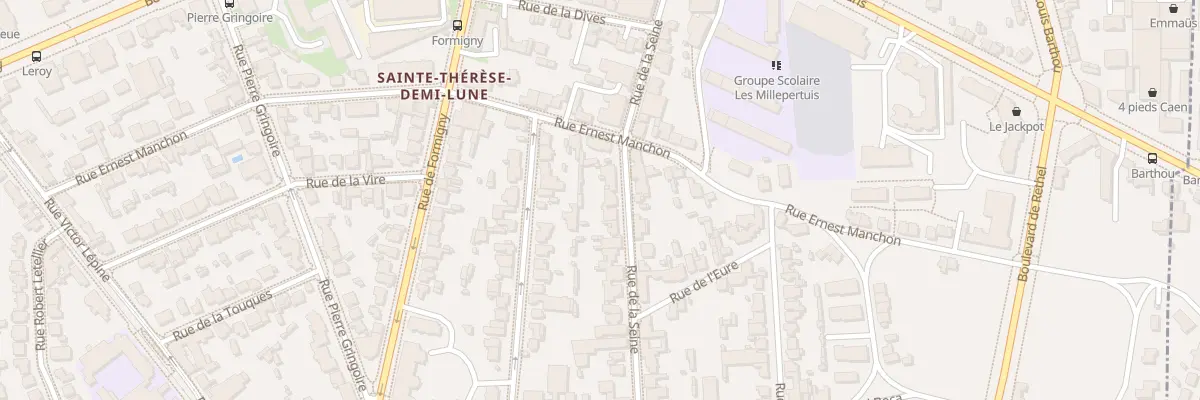 Plan du 24 Rue de la Seine à Caen