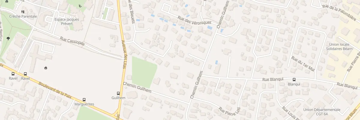 Plan du 5 Rue des Églantines à Pau