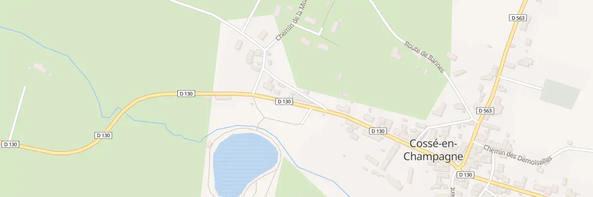Plan du 1 Che de la Morinière à Cossé-en-Champagne