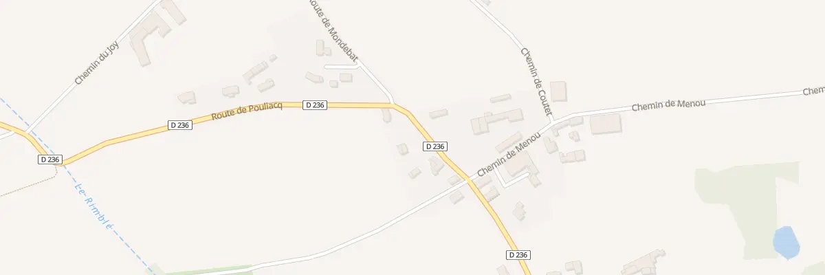 Plan du 223 Rte des Pyrénées à Garlède-Mondebat