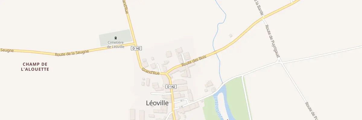 Plan du 5022 Le Bourg à Léoville