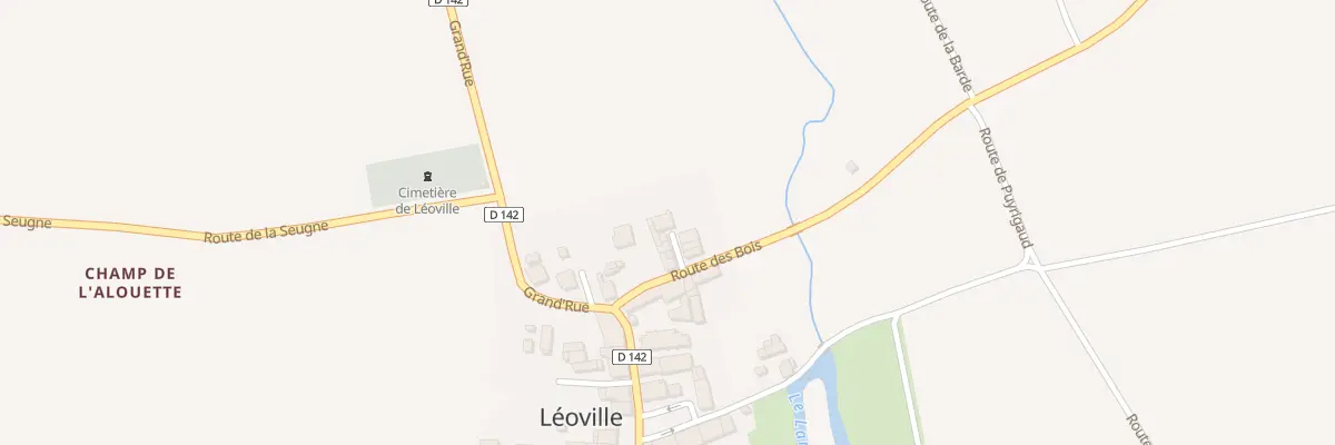 Plan du 5021 Le Bourg à Léoville