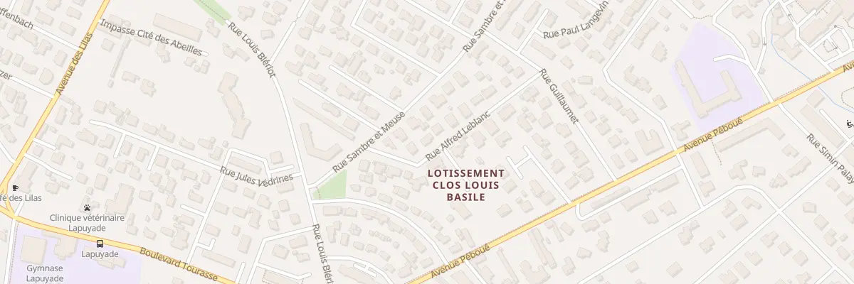 Plan du 16 Rue Alfred Leblanc à Pau