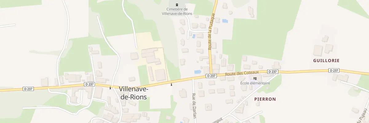 Plan du 1713 Rte des Coteaux à Villenave-de-Rions