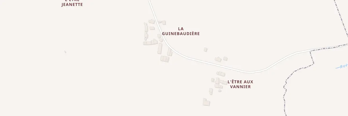 Plan du 4 La Guinebaudiere à Loupfougères