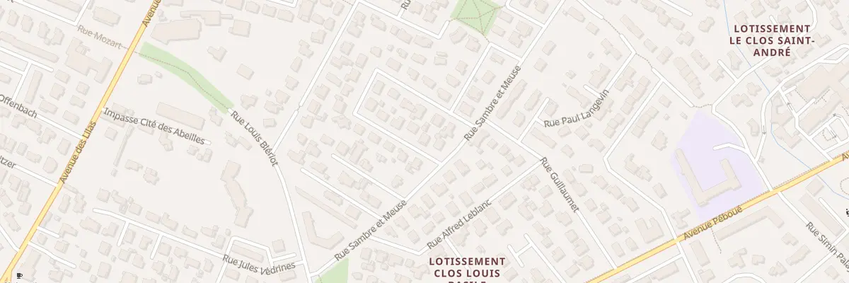 Plan du 23 Rue du comte de Lambert à Pau
