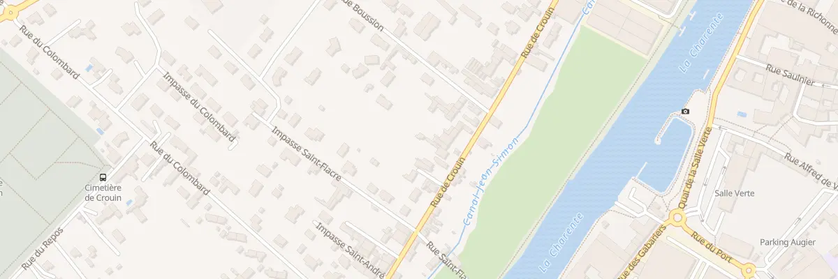 Plan du 180 Rue de Crouin à Cognac
