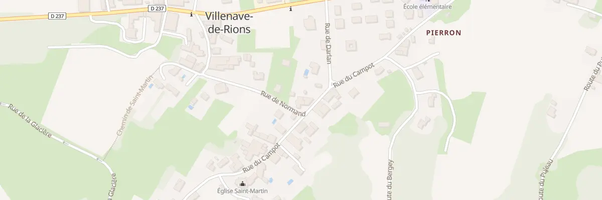 Plan du 32 Darlan Ouest à Villenave-de-Rions