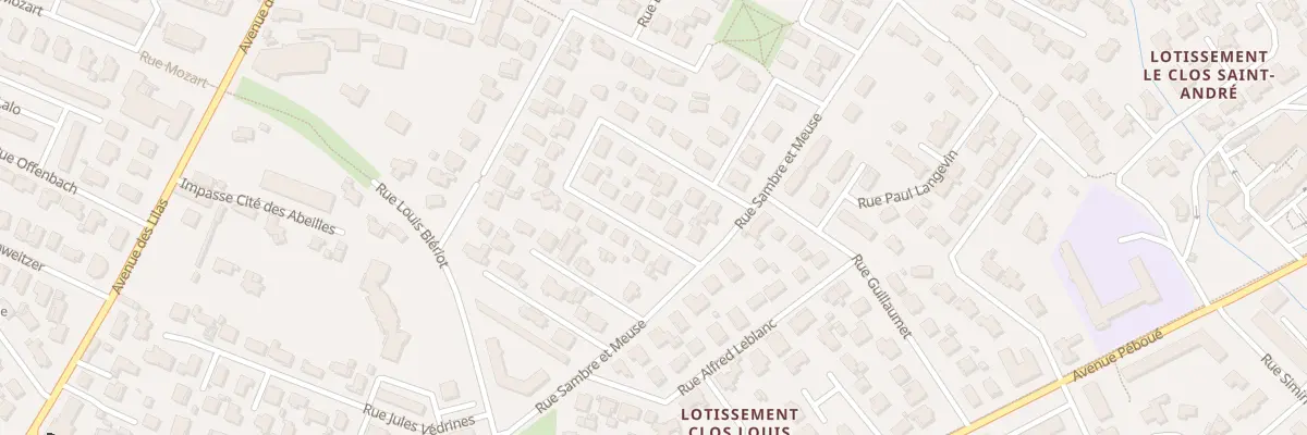 Plan du 21 Rue du comte de Lambert à Pau