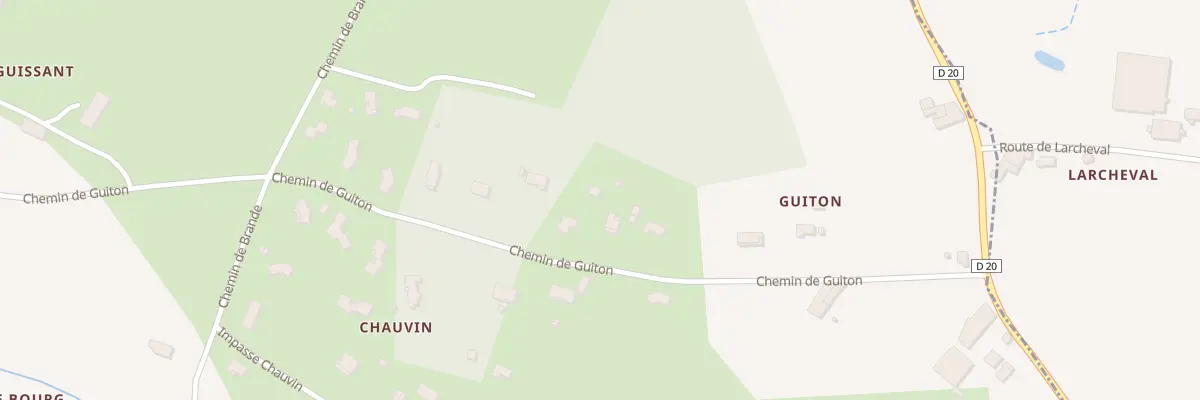 Plan du 13B Che de Guiton à Croignon