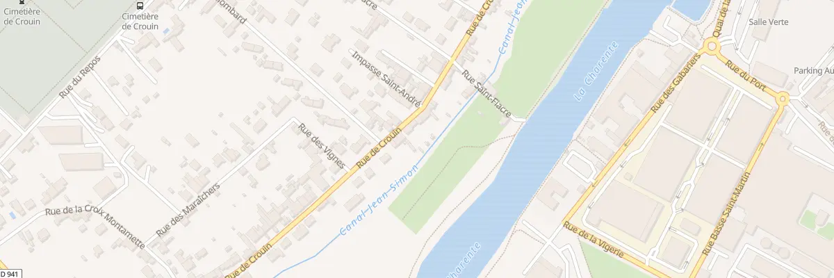 Plan du 163 Rue de Crouin à Cognac
