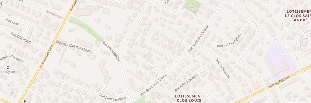 Plan du 40 Rue du comte de Lambert à Pau