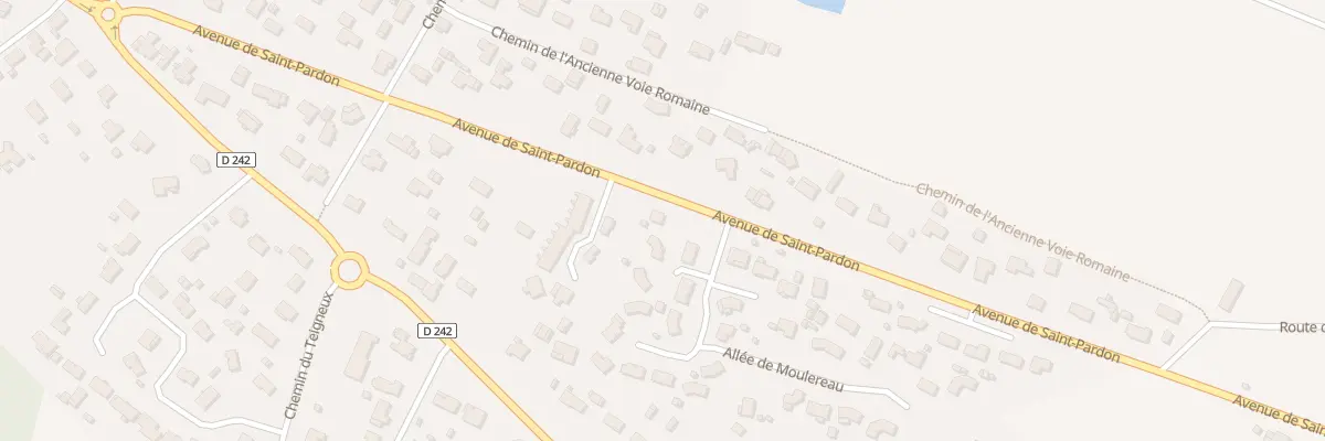 Plan de Av de Saint-pardon à Izon