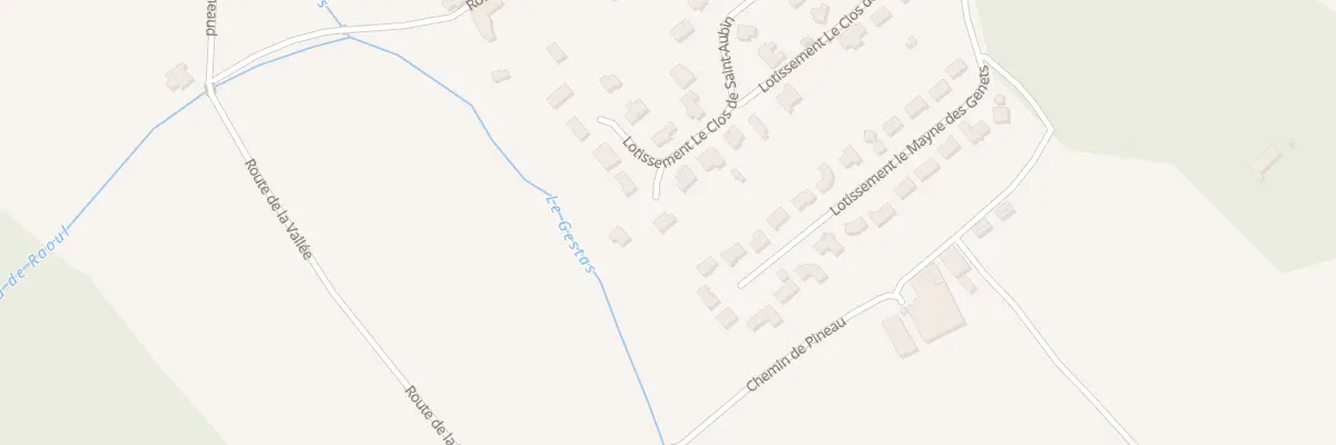 Plan du 9028 Lot Le Clos de St Aubin à Cursan