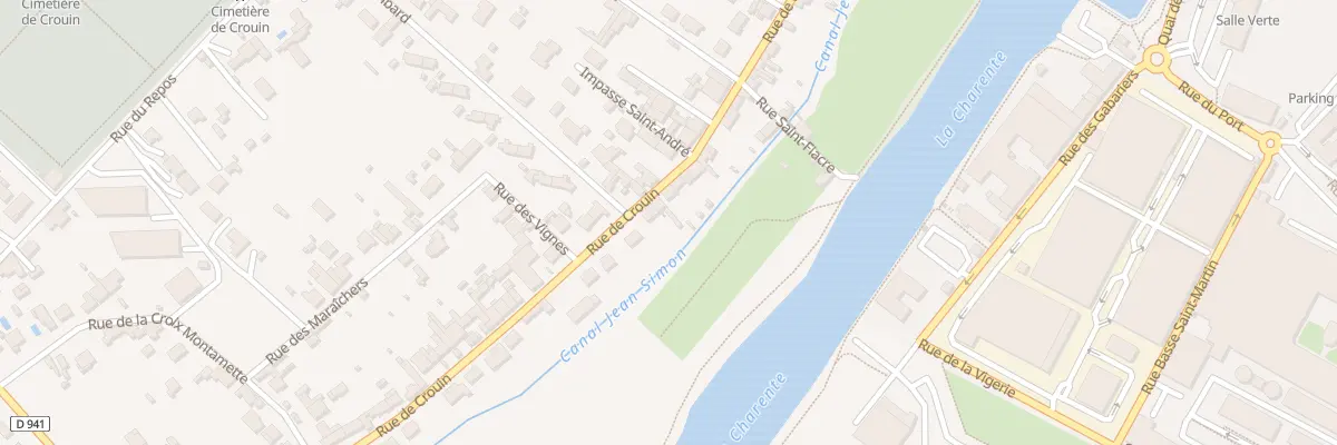 Plan du 169 Rue de Crouin à Cognac