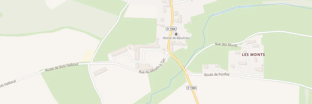 Plan du 1 Rue du Moulin à Tan à Moulines