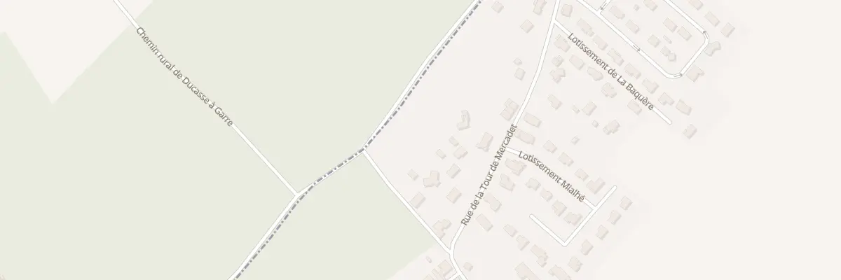 Plan du 898 La Baquère à Barsac