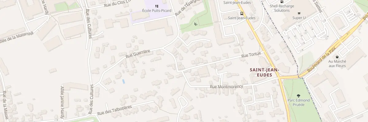 Plan du 29 Rue Guerrière à Caen