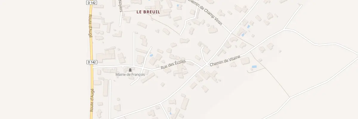 Plan du 23 Rue des Ecoles à François