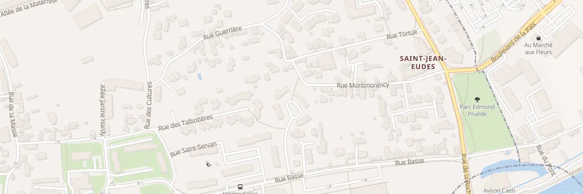 Plan du 14 Rue Helen Keller à Caen