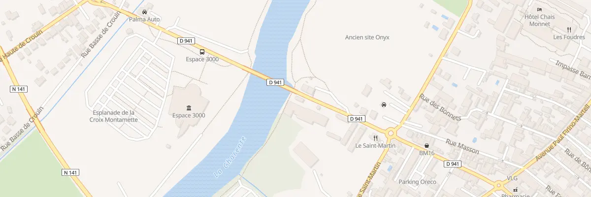 Plan du 14 Bd Oscar Planat à Cognac