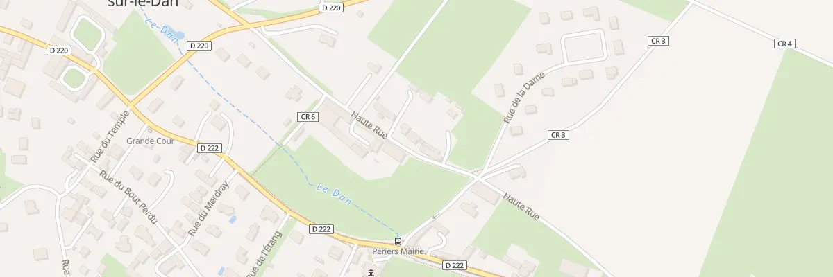 Plan du 13 Rue La Haute Rue à Périers-sur-le-Dan