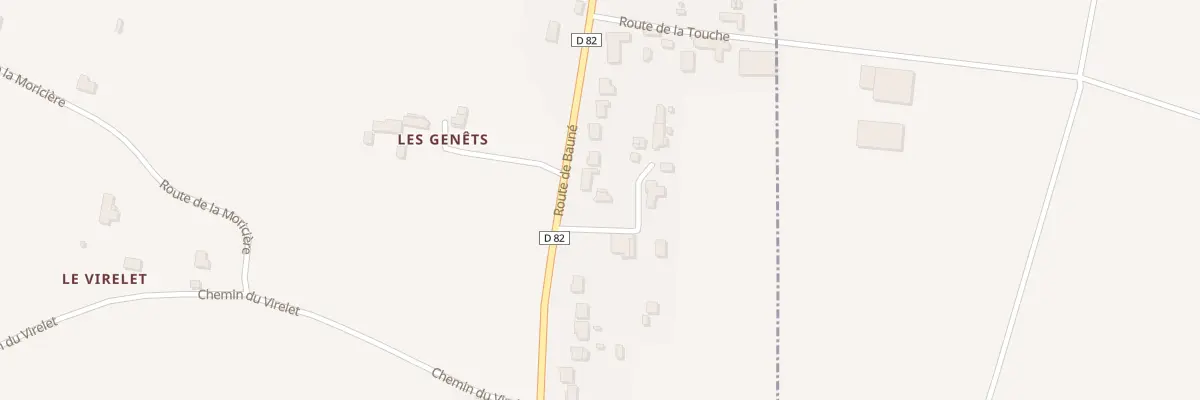 Plan du 62 Rte de Baune à Loire-Authion
