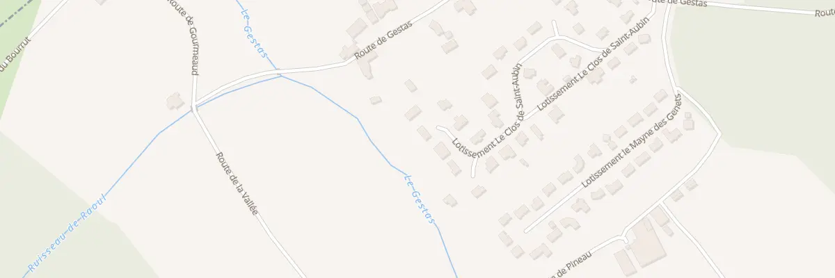 Plan du 9036 Lot le Clos de Saint Aubin à Cursan