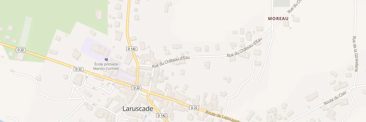 Plan du 134 Rue du Château d’eau à Laruscade