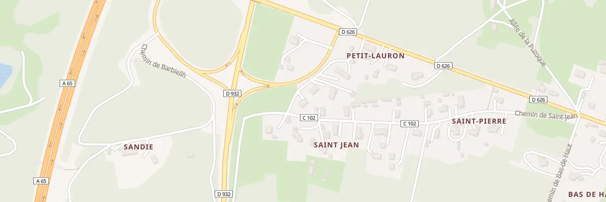Plan du 470 Che de Saint-Jean à Roquefort