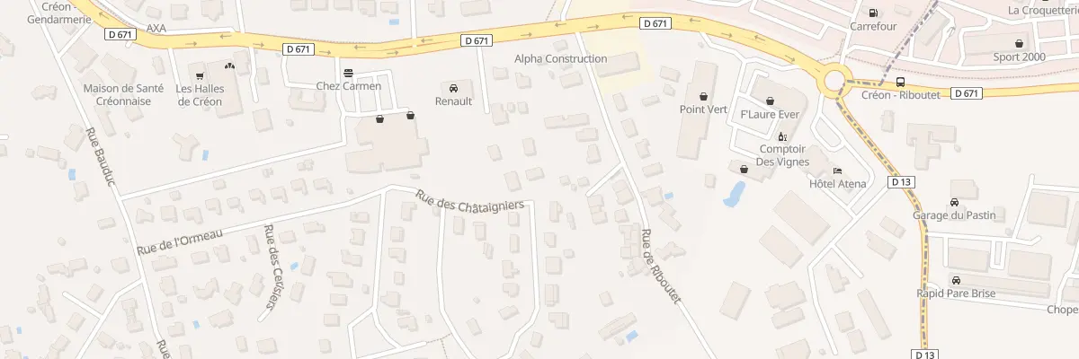 Plan du 4 Rue des Chataigniers à Créon